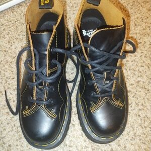 Dr. Martens Black Kids Boots